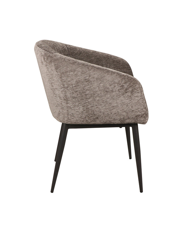 Jeno Anthracite 16 aura fabric armchair black
