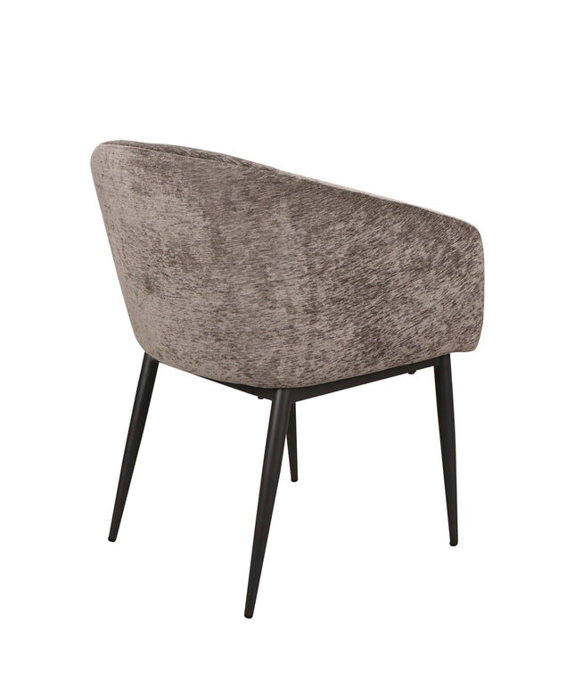Jeno Anthracite 16 aura fabric armchair black