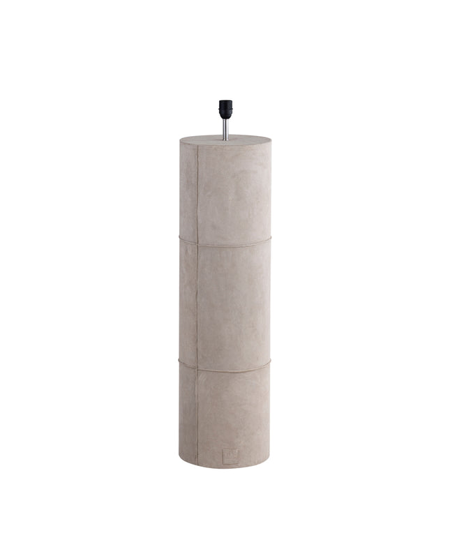 Joanne Beige suede floorlamp natural cowhair shade
