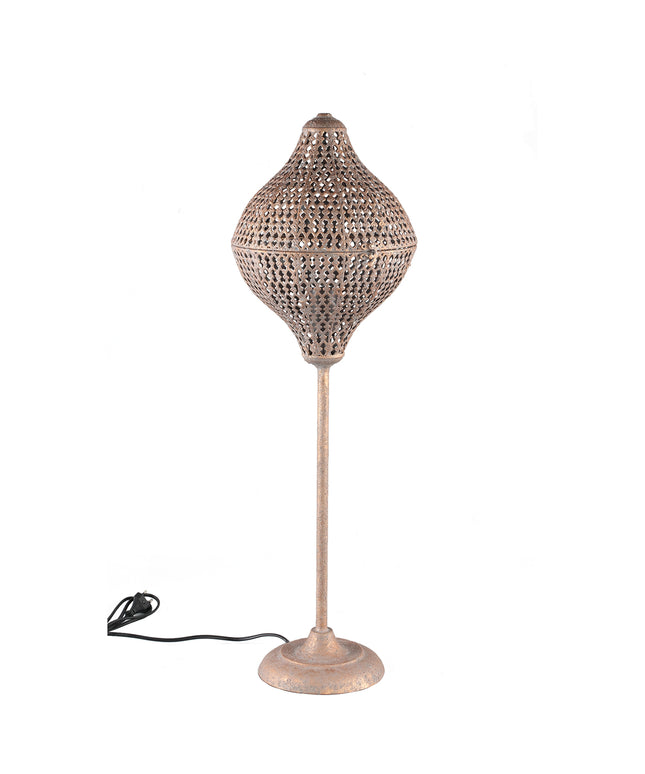 Jolene Copper metal floorlamp lemon shape