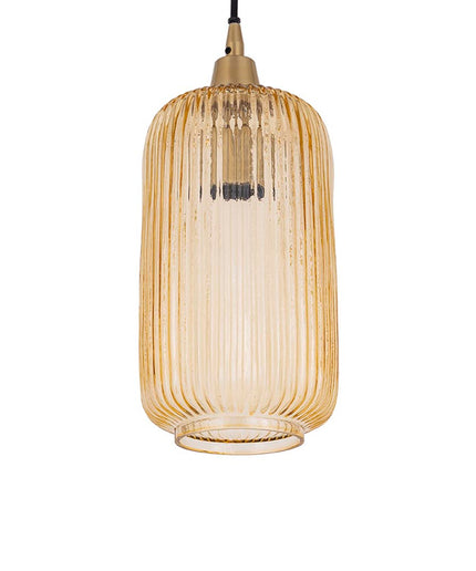 Juliet Amber glass hanging lamp long