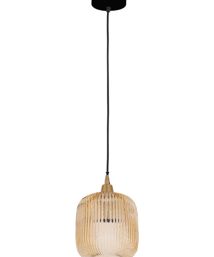 Juliet Amber glass hanging lamp regular