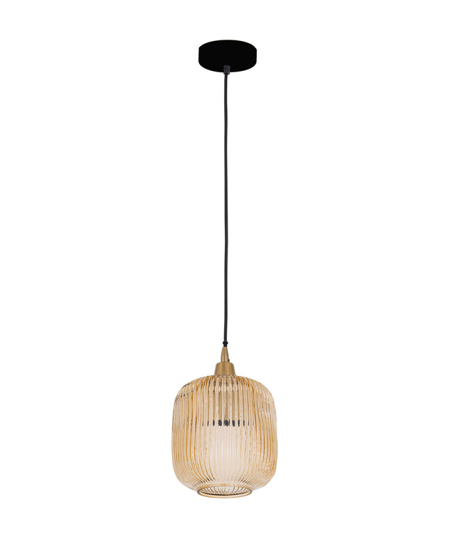 Juliet Amber glass hanging lamp regular
