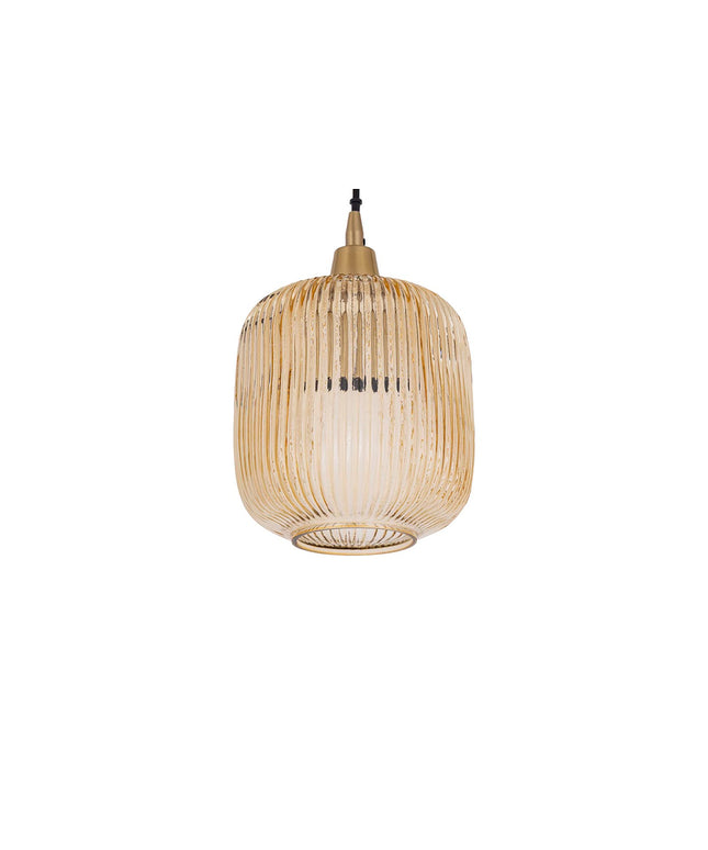 Juliet Amber glass hanging lamp regular