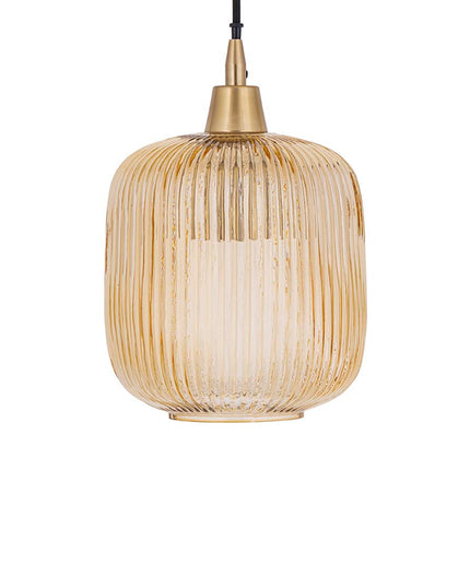 Juliet Amber glass hanging lamp regular