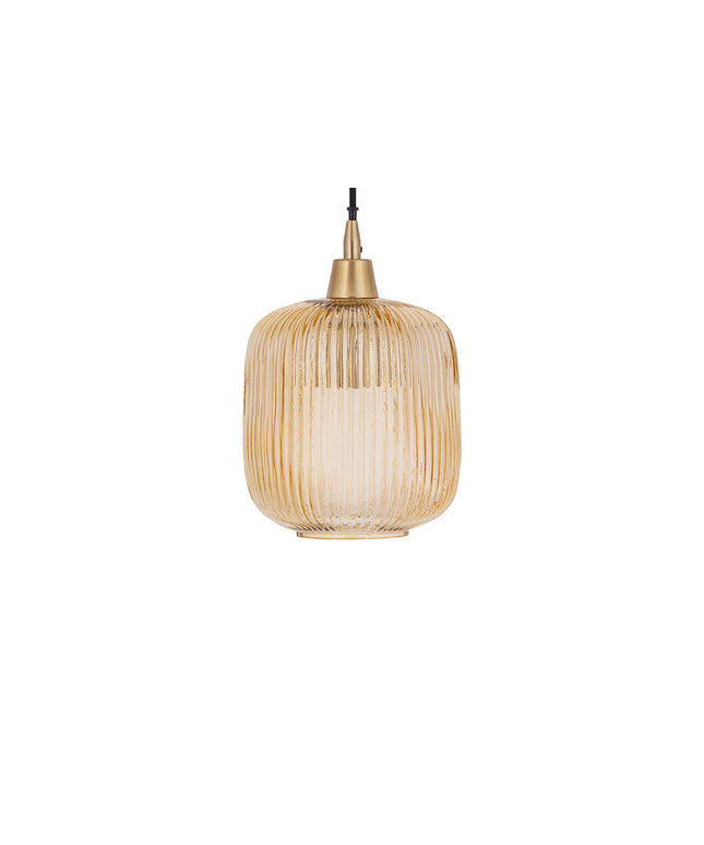 Juliet Amber glass hanging lamp regular