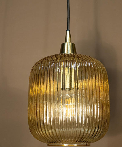 Juliet Amber glass hanging lamp regular