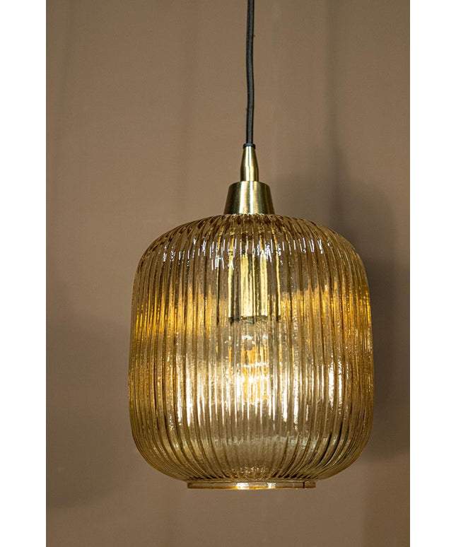 Juliet Amber glass hanging lamp regular