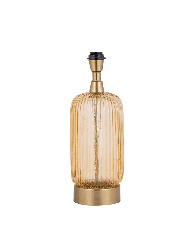 Juliet Amber glass lampbase long