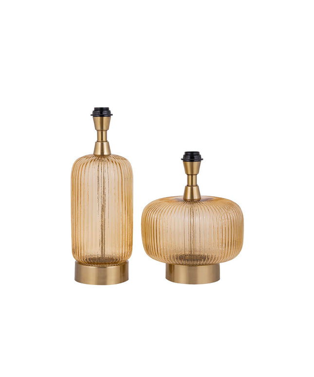 Juliet Amber glass lampbase long