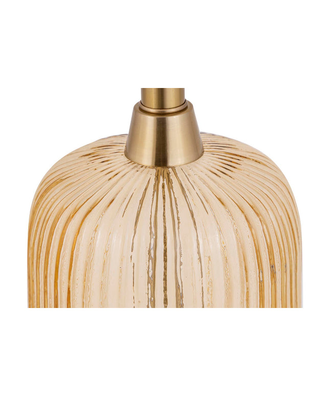 Juliet Amber glass lampbase long