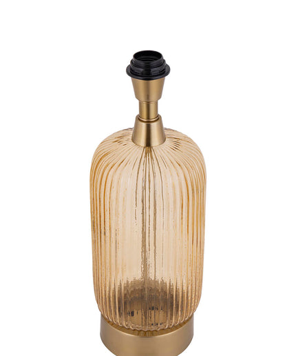 Juliet Amber glass lampbase long