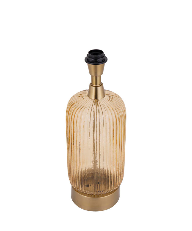 Juliet Amber glass lampbase long