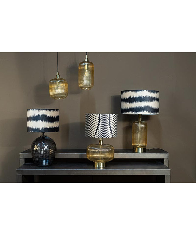 Juliet Amber glass lampbase long