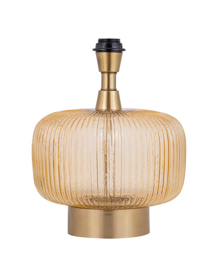 Juliet Amber glass lampbase wide