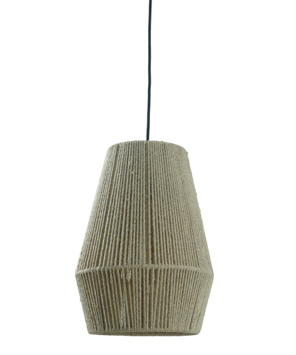 Juta Natural jute hanging lamp long round