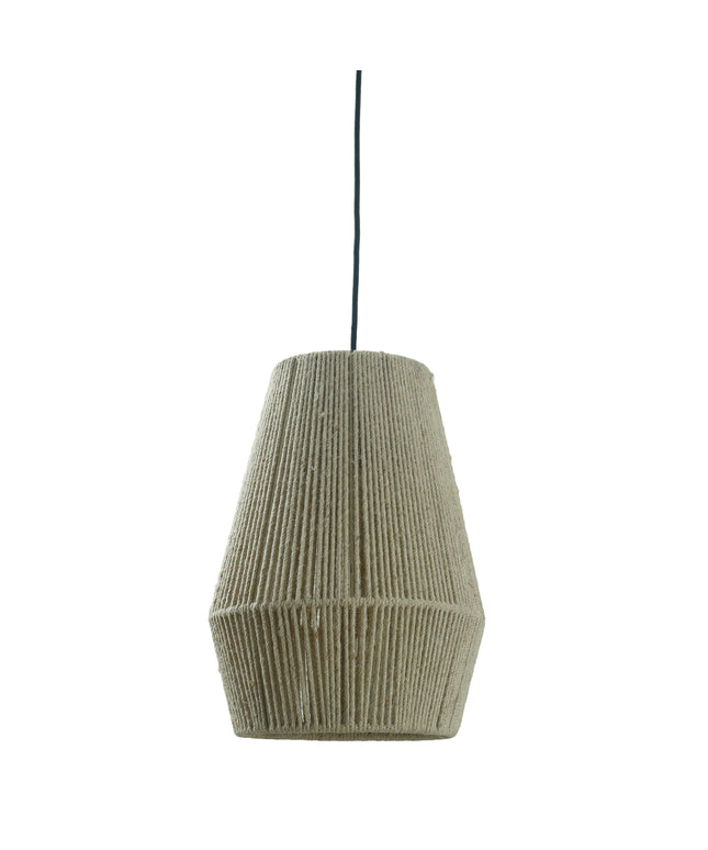 Juta Natural jute hanging lamp long round