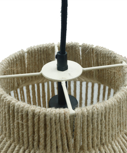 Juta Natural jute hanging lamp small round
