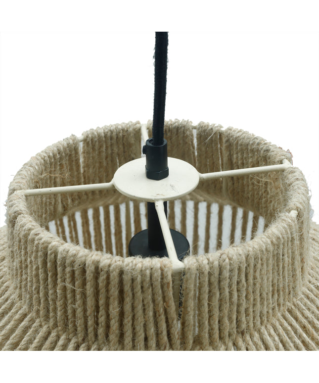 Juta Natural jute hanging lamp small round