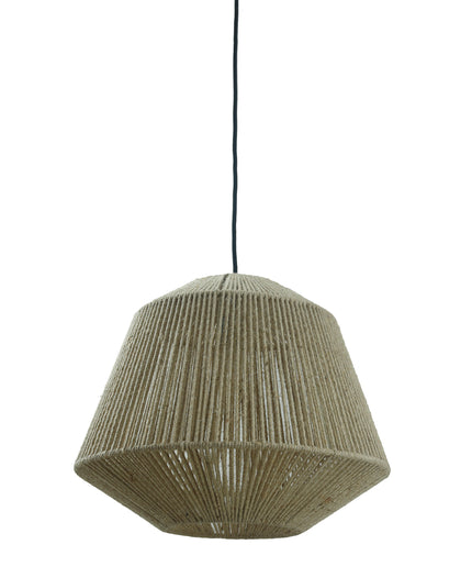 Juta Natural jute hanging lamp wide round