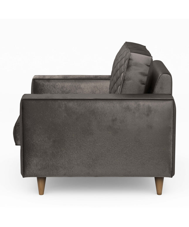 Kendall Armchair Velvet GriGrey