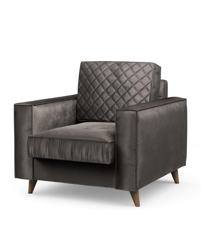 Kendall Armchair Velvet GriGrey