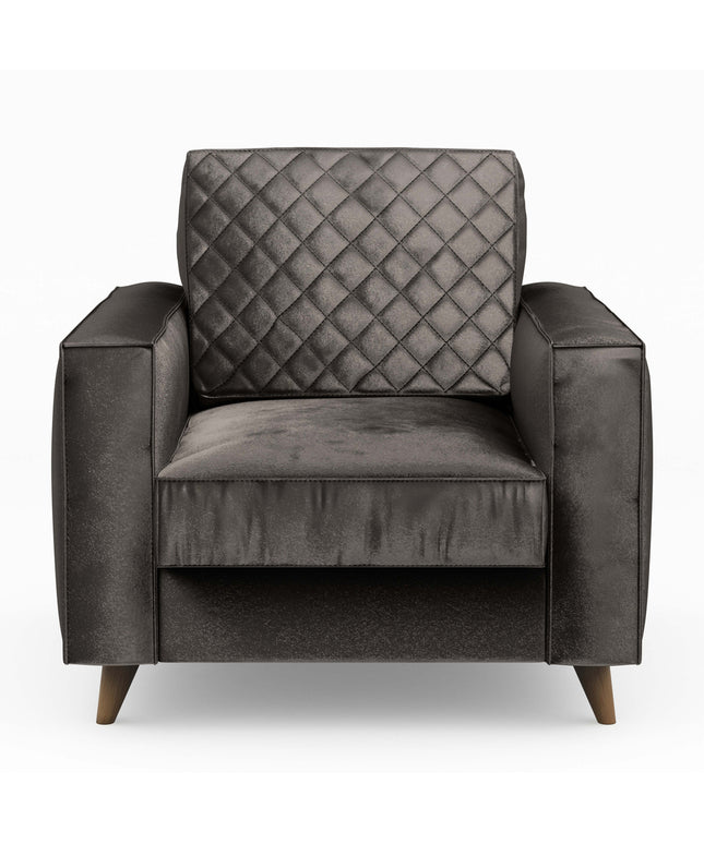 Kendall Armchair Velvet GriGrey