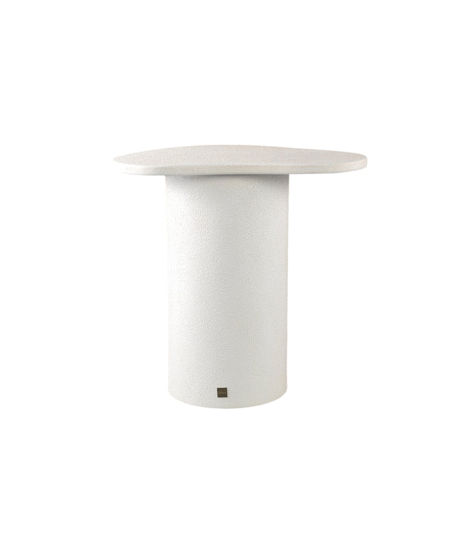 Krysta White mdf coffee table organic shape L