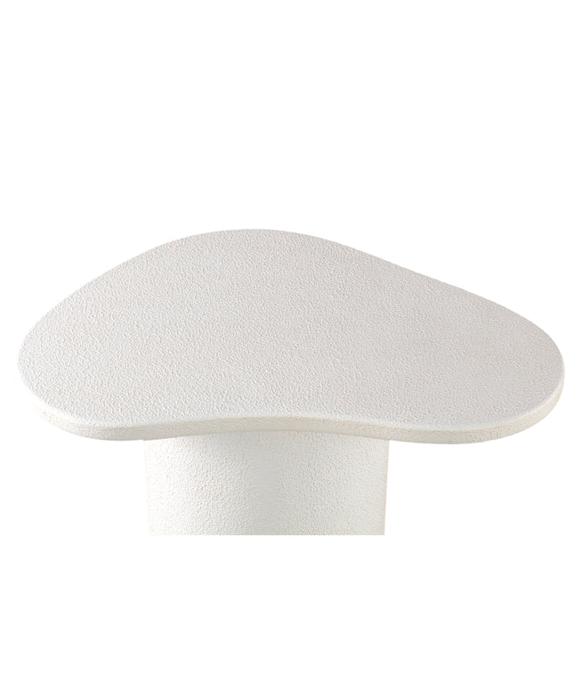 Krysta White mdf coffee table organic shape L