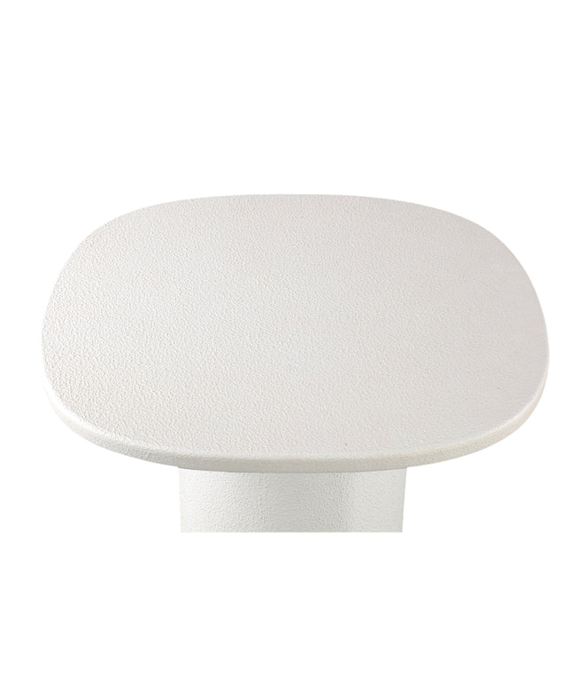 Krysta White mdf coffee table organic shape S