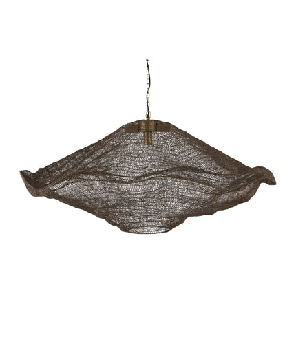 Lailaa Brass iron ceiling lamp wavy L