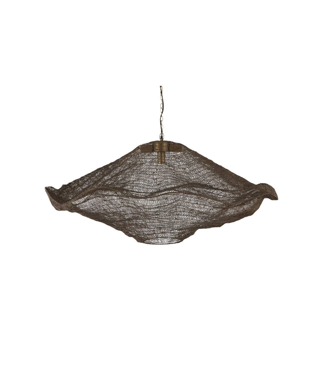 Lailaa Brass iron ceiling lamp wavy L