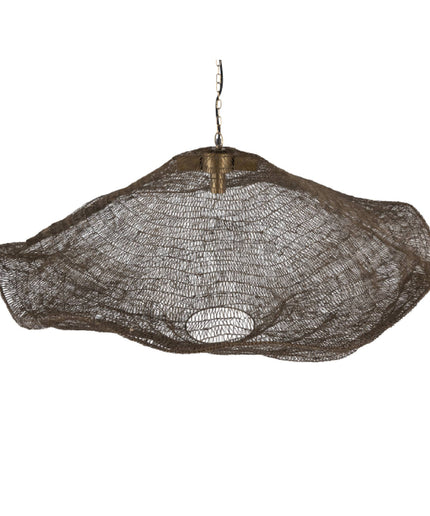 Lailaa Brass iron ceiling lamp wavy L