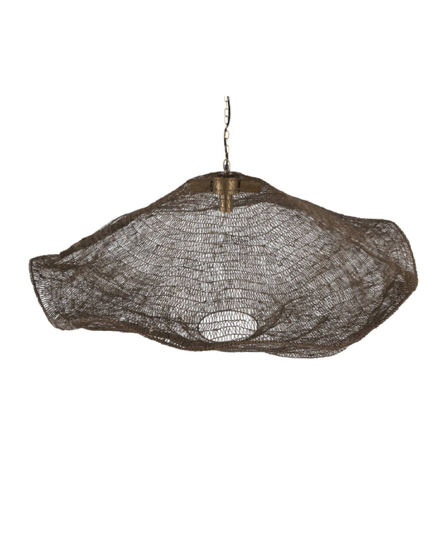 Lailaa Brass iron ceiling lamp wavy L