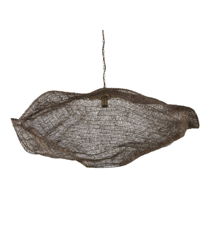 Lailaa Brass iron ceiling lamp wavy L