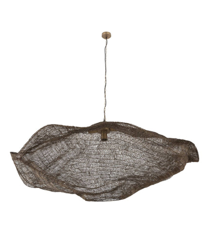 Lailaa Brass iron ceiling lamp wavy L