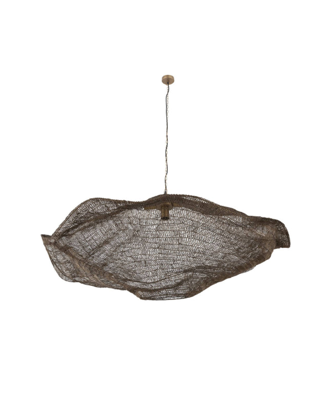 Lailaa Brass iron ceiling lamp wavy L