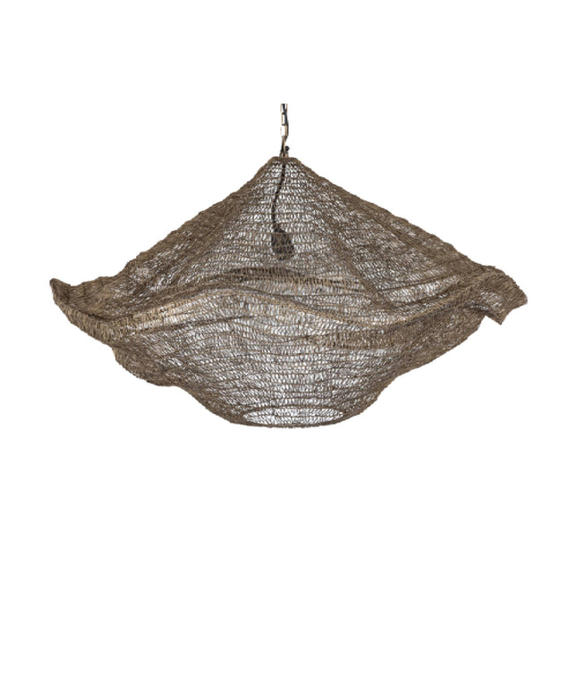 Lailaa Brass iron ceiling lamp wavy M