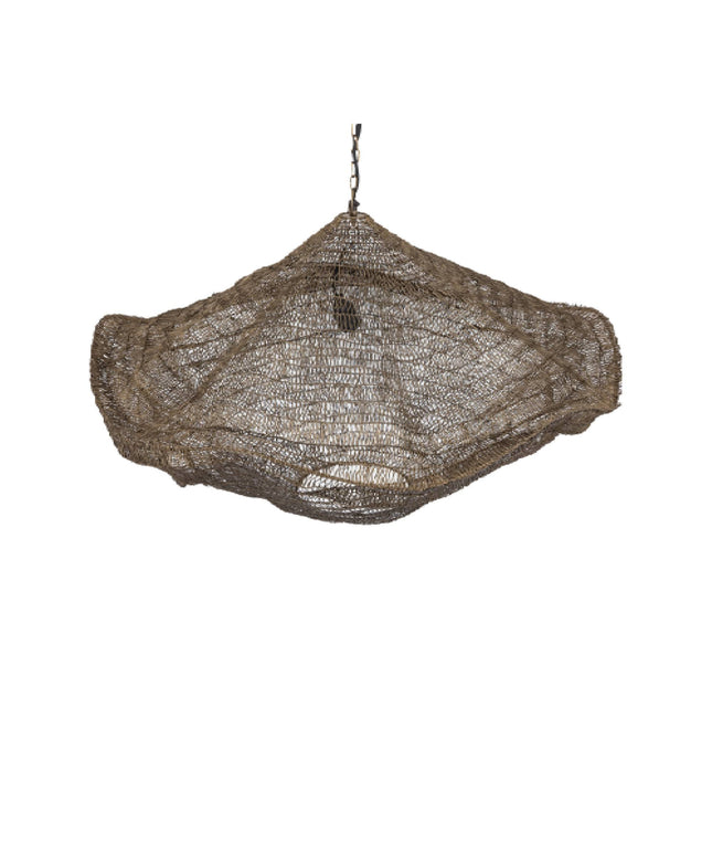 Lailaa Brass iron ceiling lamp wavy M