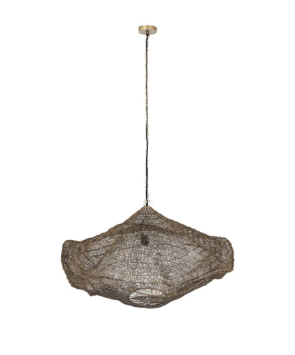 Lailaa Brass iron ceiling lamp wavy M