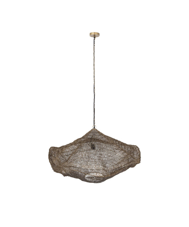 Lailaa Brass iron ceiling lamp wavy M
