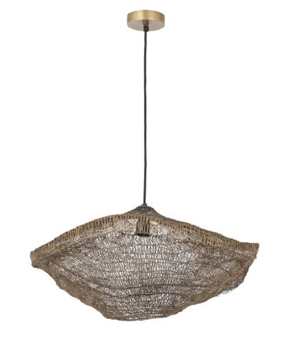Lailaa Brass iron ceiling lamp wavy S