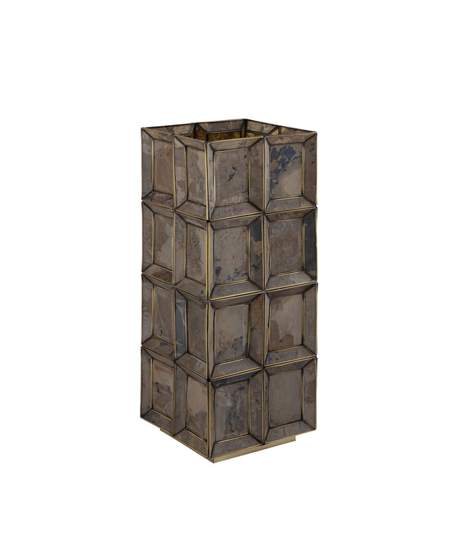 Layra Brass stone veneer table lamp antique high