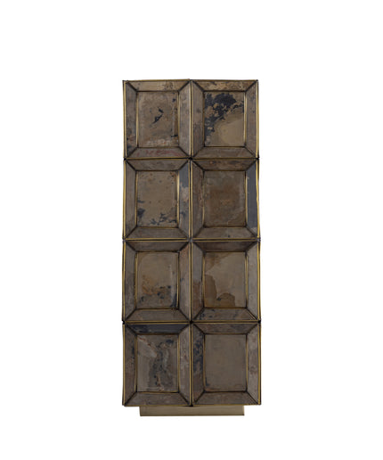 Layra Brass stone veneer table lamp antique high
