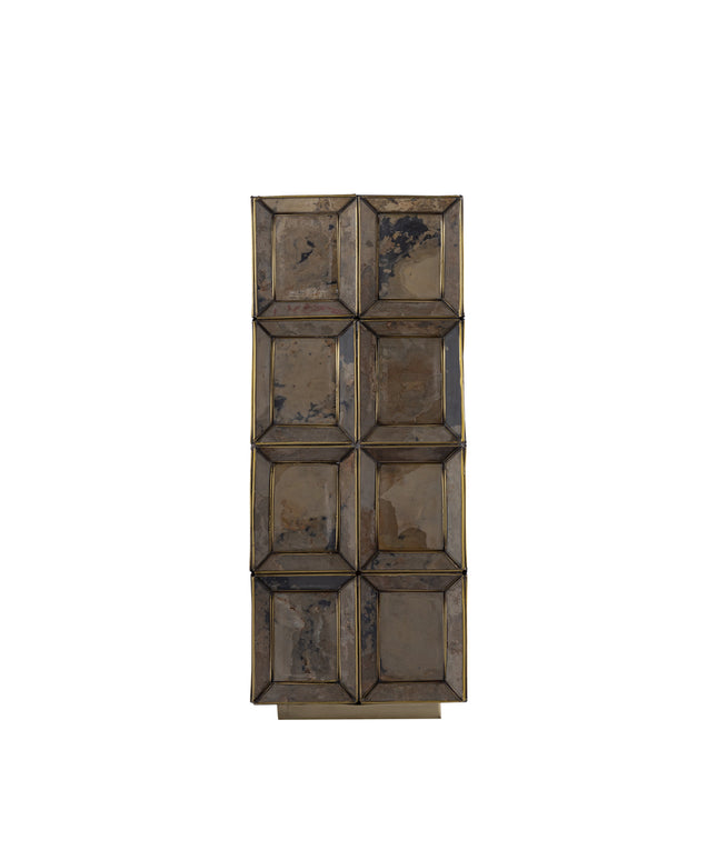 Layra Brass stone veneer table lamp antique high