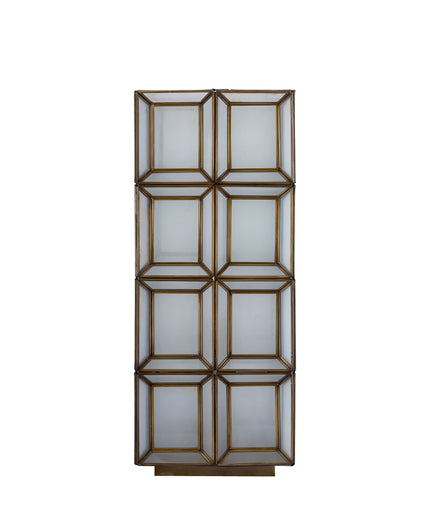 Layra White milk glass table lamp antique high