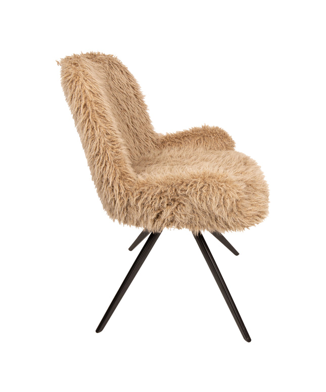 Leander Dining Chair Hair Brown