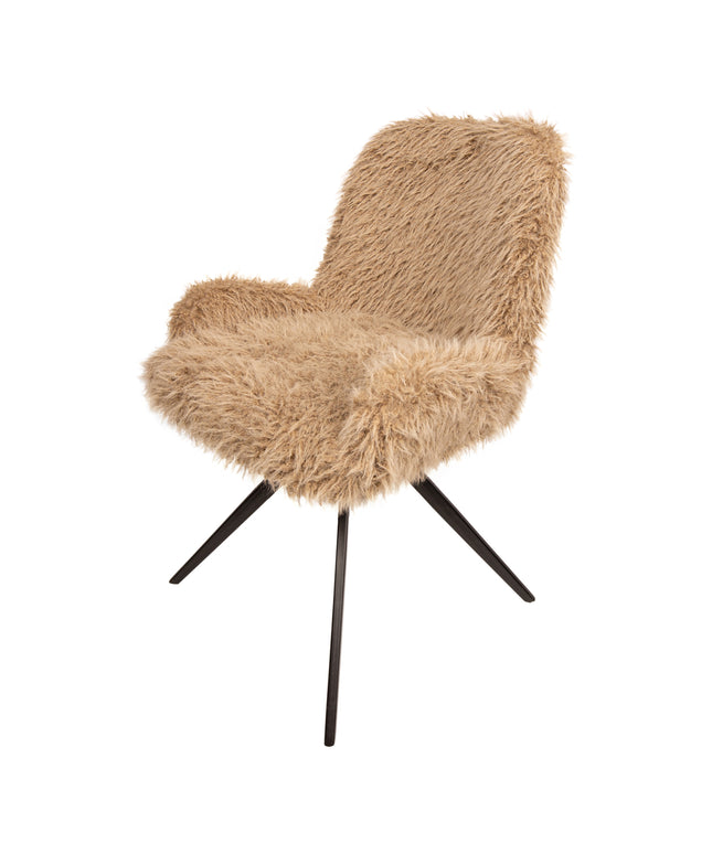 Leander Dining Chair Hair Brown