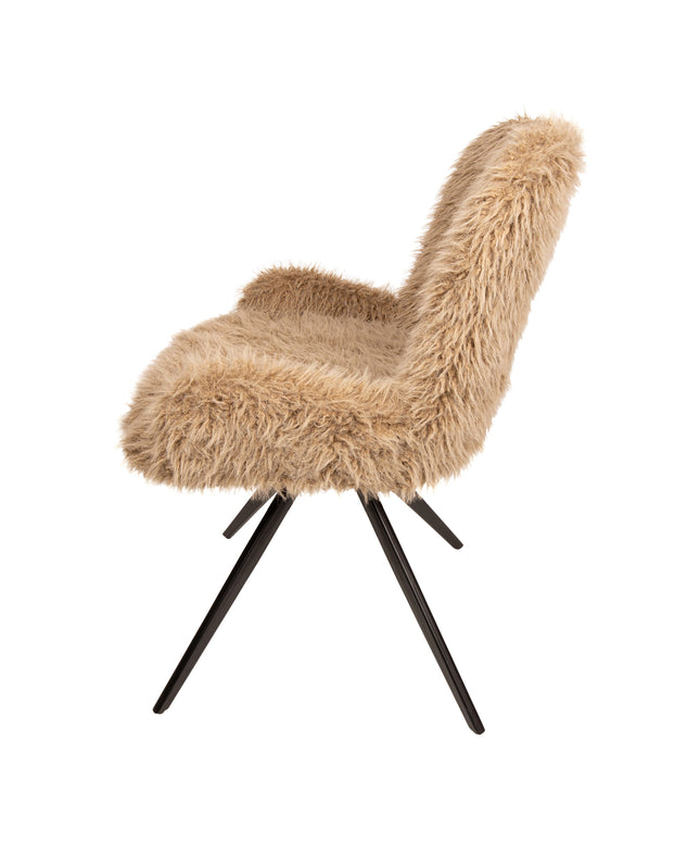 Leander Dining Chair Hair Brown