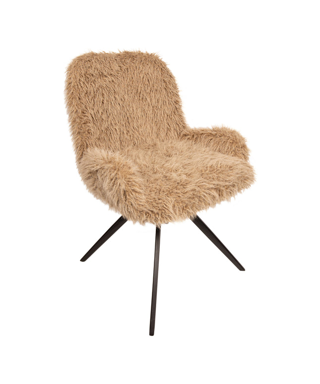 Leander Dining Chair Hair Brown